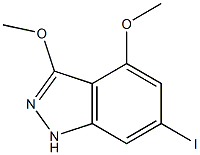 6-IODO-3,4-DIMETHOXYINDAZOLE Struktur