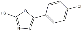 2-(4-CHLOROPHENYL)-1,3,4-OXADIAZOLE-5-THIOL Struktur