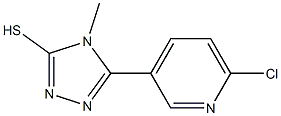 5-(6-CHLOROPYRIDIN-3-YL)-4-METHYL-1,2,4-TRIAZOLE-3-THIOL Struktur