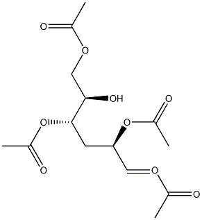 1,2,4,6-TETRA-O-ACETYL-3-DEOXY-D-GLUCOSE Struktur