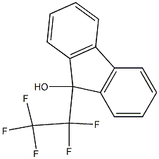 9-PENTAFLUOROETHYLFLUOREN-9-OL Struktur