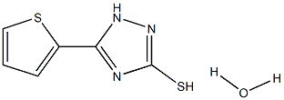 5-(THIEN-2-YL)-1,2,4-TRIAZOLE-3-THIOL MONOHYDRATE Struktur