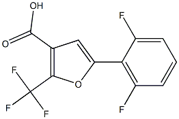 5-(2,6-DIFLUOROPHENYL)-2-(TRIFLUOROMETHYL)-3-FUROIC ACID Struktur