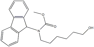 6-(9-FLUORENYLMETHOXYCARBONYLAMINO)HEXAN-1-OL Struktur