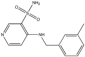 4-(3-METHYLBENZYL)AMINO-3-PYRIDINESULFONAMIDE Struktur