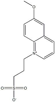 6-METHOXY-1-(3-SULFONATOPROPYL)QUINOLINIUM Struktur