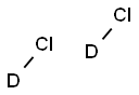 HYDROCHLORIC ACID D1 (DCL, 20% SOLUTION IN D2O) Struktur