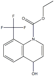 ETHYL 4-HYDROXY-8-(TRIFLUOROMETHYL)QUINOLINE-N 3-CARBOXYLATE Struktur