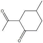 2-ACETYL-4-METHYLCYCLOHEXANONE Struktur