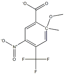 2-METHOXY-4-TRIFLUROMETHYL-5-NITRO METHYLBENZOATE Struktur