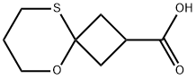 5-Oxa-9-thia-spiro[3.5]nonane-2-carboxylic acid
 Struktur