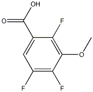 2,4,5-Trifluoro-3-methoxybenzoid acid Struktur