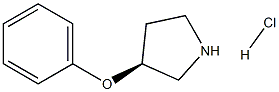 (S)-3-Phenoxy-pyrrolidine.HCl Struktur