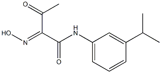 2-HYDROXYIMINO-N-(3-ISOPROPYL-PHENYL)-3-OXO-BUTYRAMIDE Struktur