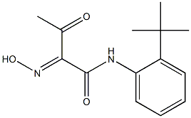 N-(2-TERT-BUTYL-PHENYL)-2-HYDROXYIMINO-3-OXO-BUTYRAMIDE Struktur