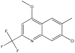 7-Chloro-4-Methoxy-6-Methyl-2-(Trifluoromethyl)Quinoline Struktur