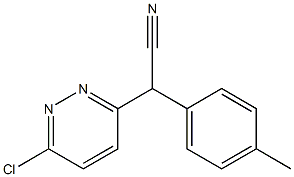 2-(6-chloropyridazin-3-yl)-2-p-tolylacetonitrile Struktur