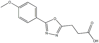 3-(5-(4-methoxyphenyl)-1,3,4-oxadiazol-2-yl)propanoic acid Struktur