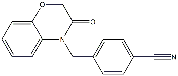 4-((2,3-dihydro-3-oxobenzo[b][1,4]oxazin-4-yl)methyl)benzonitrile Struktur