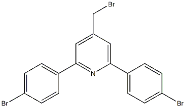 4-(bromomethyl)-2,6-bis(4-bromophenyl)pyridine Struktur