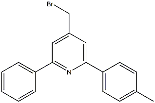 4-(bromomethyl)-2-phenyl-6-p-tolylpyridine Struktur