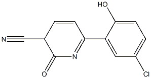 6-(5-chloro-2-hydroxyphenyl)-2,3-dihydro-2-oxopyridine-3-carbonitrile Struktur