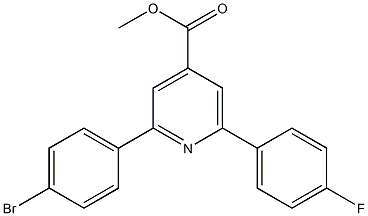 methyl 2-(4-bromophenyl)-6-(4-fluorophenyl)pyridine-4-carboxylate Struktur