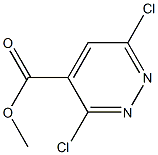 3,6-Dichloropyridazine-4-carboxylic acid methyl ester Struktur