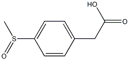 4-Methylsulfinylphenylacetic acid Struktur