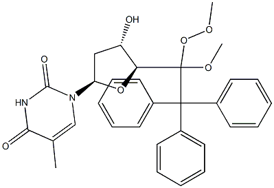 5'-O-Dimethoxyritylthymidine Struktur