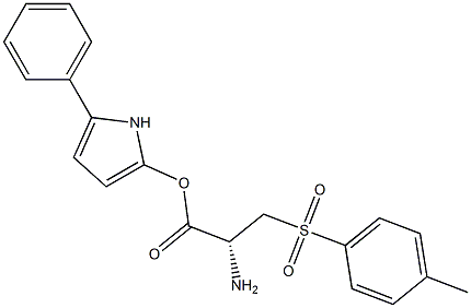 3-TOSYL-L-ALANINYLOXY-5-PHENYLPYRROLE Struktur