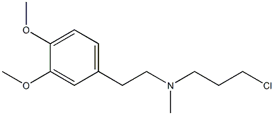 N-METHYL-N-(3-CHLOROPROPYL)-3,4-DIMETHOXYBENZENETHYLAMINE Struktur