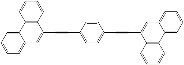 1,4-BIS(9-PHENANTHRYLETHYNYL)BENZENE Struktur