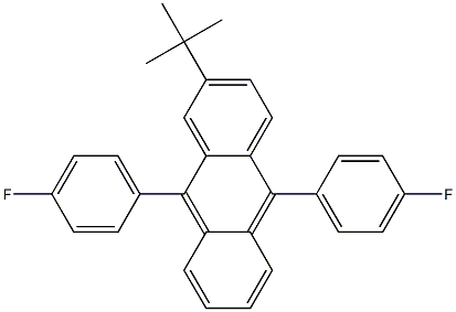 2-TERT-BUTYL-9,10-BIS(4-FLUOROPHENYL)ANTHRACENE Struktur