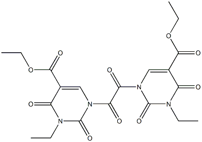 N,N''-OXALYLBIS(3-ETHYL-5-CARBETHOXYURACIL) Struktur