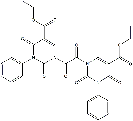 N,N''-OXALYLBIS(3-PHENYL-5-CARBETHOXYURACIL) Struktur