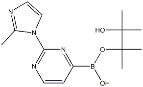 2-(2-METHYLIMIDAZOL-1-YL)PYRIMIDINE-4-BORONIC ACID PINACOL ESTER Struktur