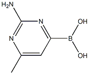 2-AMINO-6-METHYLPYRIMIDINE-4-BORONIC ACID Struktur