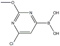 2-METHOXY-6-CHLOROPYRIMIDINE-4-BORONIC ACID Struktur