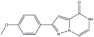 2-(4-METHOXY)-PHENYLPYRAZOLO[1,5-A]PYRAZIN-4(5H)-ONE Struktur