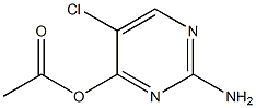 2-AMINO-5-CHLOROPYRIMIDIN-4-OL ACETATE Struktur