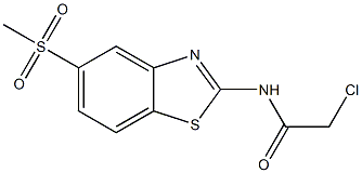 2-CHLORO-N-[5-(METHYLSULFONYL)-1,3-BENZOTHIAZOL-2-YL]ACETAMIDE Struktur