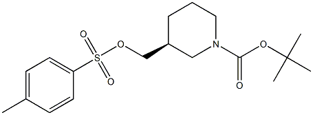 3-(S)-(TOLUENE-4-SULFONYLOXYMETHYL)-PIPERIDINE-1-CARBOXYLIC ACID TERT-BUTYL ESTER Struktur