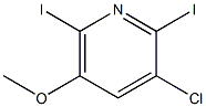 3-CHLORO-2,6-DIIODO-5-METHOXYPYRIDINE Struktur