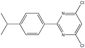 4,6-DICHLORO-2-(4-ISOPROPYLPHENYL)PYRIMIDINE Struktur