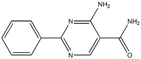 4-AMINO-2-PHENYLPYRIMIDINE-5-CARBOXAMIDE Struktur