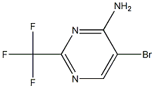 5-BROMO-2-TRIFLUOROMETHYL-PYRIMIDIN-4-YLAMINE Struktur