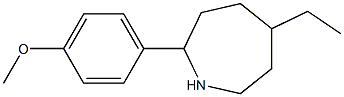 5-ETHYL-2-(4-METHOXYPHENYL)AZEPANE Struktur