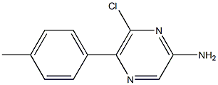 6-CHLORO-5-P-TOLYL-PYRAZIN-2-YLAMINE Struktur