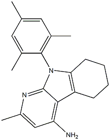 9-MESITYL-2-METHYL-6,7,8,9-TETRAHYDRO-5H-PYRIDO[2,3-B]INDOL-4-AMINE Struktur